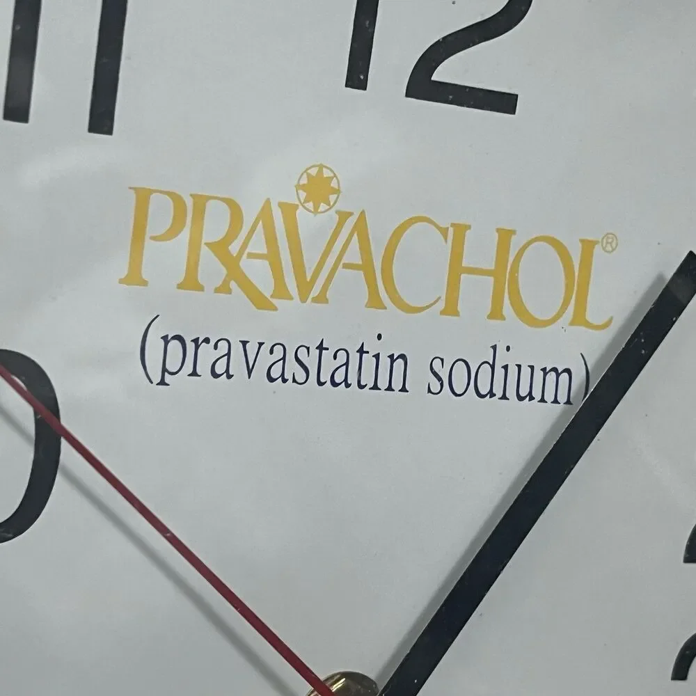 Pravachol Sodium Pharmacist Wall Clock RX Pharmaceutical Date Day Temperature‎